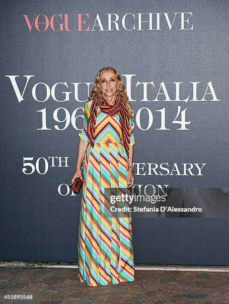 Director of Vogue Italia Franca Sozzani attends Vogue Italia 50th Anniversary Event on September 21, 2014 in Milan, Italy.