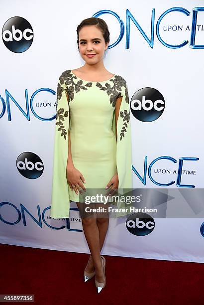 Actress Bailee Madison attends a screening of ABC's "Once Upon A Time" Season 4 at the El Capitan Theatre on September 21, 2014 in Hollywood,...