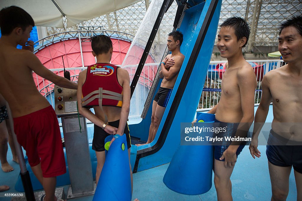 Holiday Makers Flock To The Indoor Water Park In World's Largest Building