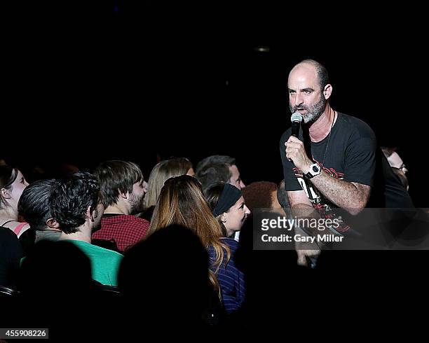 Brody Stevens performs during the Funny Or Die Oddball Comedy Festival at the Austin360 Amphitheater on September 21, 2014 in Austin, Texas.