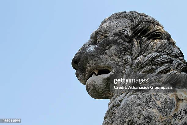 AMPHIPOLIs, GREECE The Lion of Amphipolis on September 14, 2014 in Amphipolis, Greece. The Lion of Amphipolis in Macedonia in northern Greece dates...