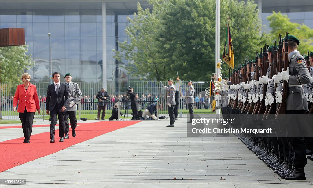 French Prime Minister Valls Visits Germany