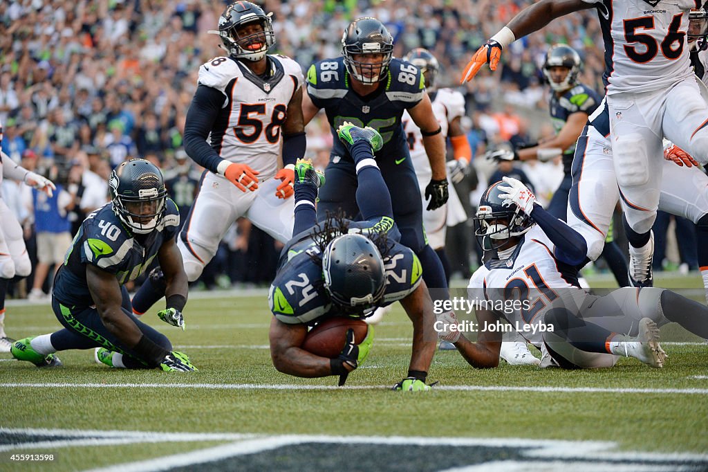 Denver Broncos versus the Seattle Seahawks