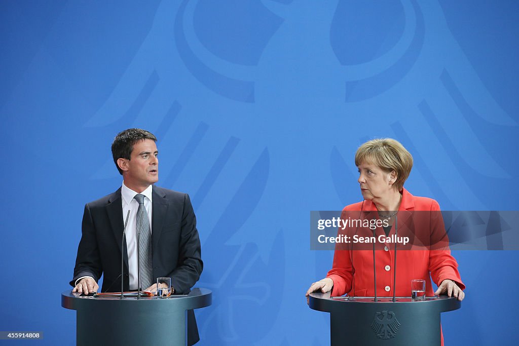 French Prime Minister Valls Visits Germany