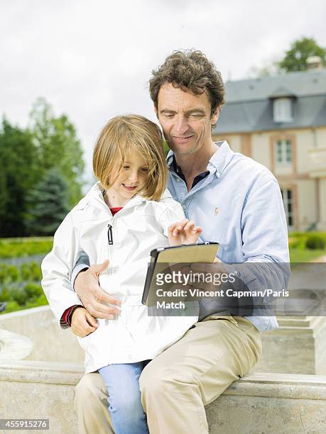 Denis Westhoff is photographed with his daughter Joyce in Le Manoir du Breuil a holiday home and former property once belonging to his mother the...