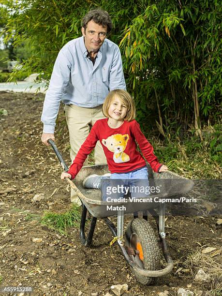 Denis Westhoff is photographed with his daughter Joyce in Le Manoir du Breuil a holiday home and former property once belonging to his mother the...