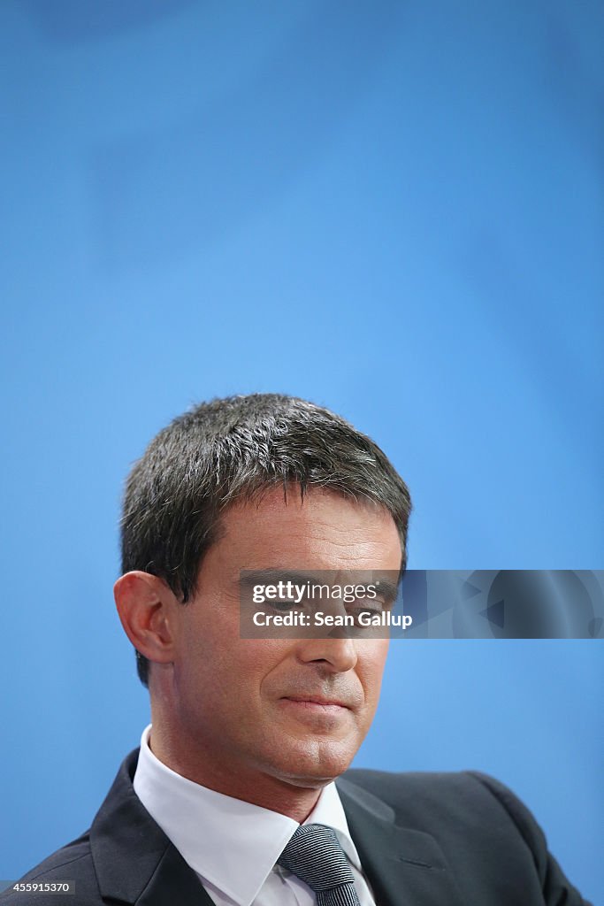 French Prime Minister Valls Visits Germany