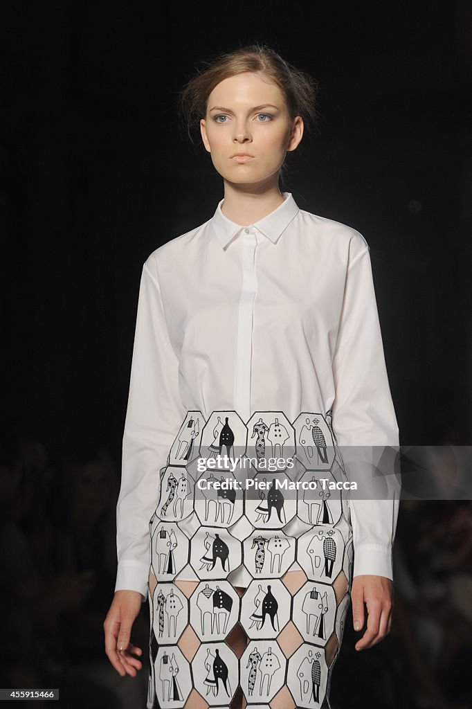 N-U-D-E New Upcoming Designers - Alberto Zambelli - Runway - Milan Fashion Week Womenswear Spring/Summer 2015