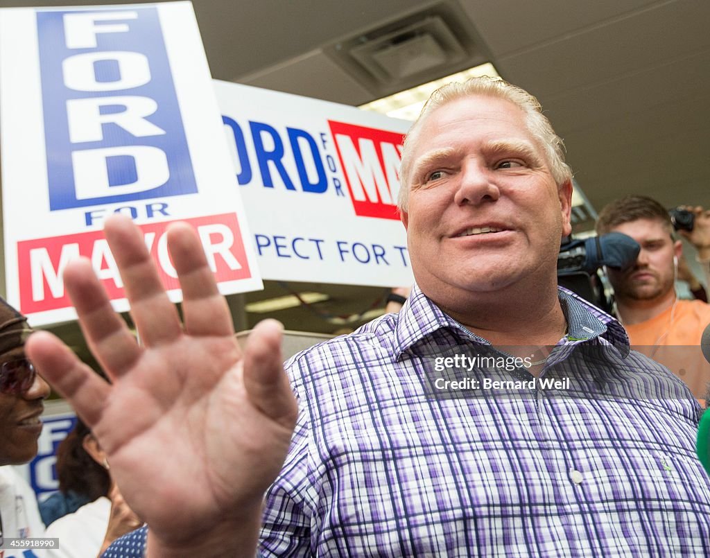 Doug Ford Campaigning