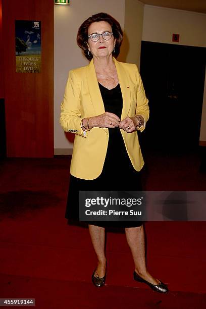 Michele Barzach, President of UNICEF France attends the 'Frimousses de Createurs 2014' Press Conference at Theatre du Chatelet on September 22, 2014...