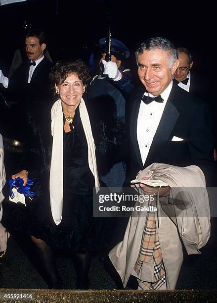 Attorney Arthur Liman and wife Ellen attend the Wedding Reception for Jonathan Tisch and Laura Steinberg on April 18, 1988 at the Metropolitan Museum...