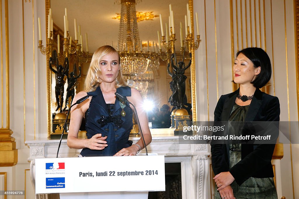Diane Kruger Decorated At Ministere Of Culture In Paris