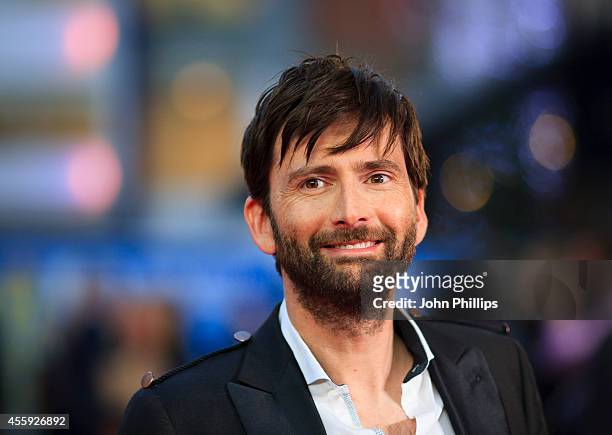 David Tennant attends the World Premiere of "What We Did On Our Holiday" at Odeon West End on September 22, 2014 in London, England.