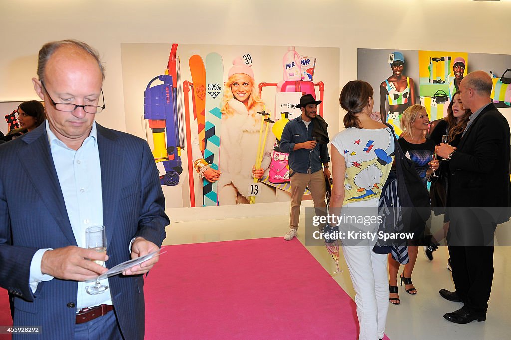 Philippe Jarrigeon : Exhibition Opening At Galeries Lafayette In Paris