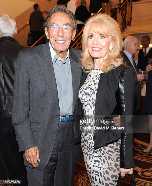 Don Black and Shirley Blackstone attend the press night performance of "Evita" at the Dominion Theatre on September 22, 2014 in London, England.