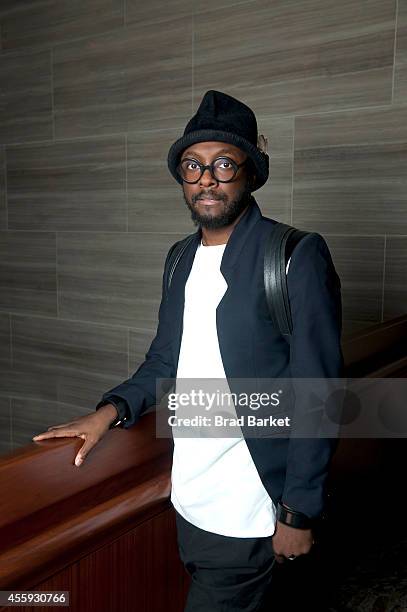 Singer/producer Will.I.Am poses for a portrait during The Daily Front Row's second annual Fashion Media Awards at the Park Hyatt on September 5, 2014...