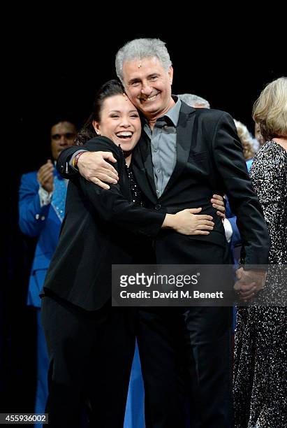 Lea Salonga and Simon Bowman during the 25th Anniversary Gala Performance of "Miss Saigon" at the Prince Edward Theatre on September 22, 2014 in...