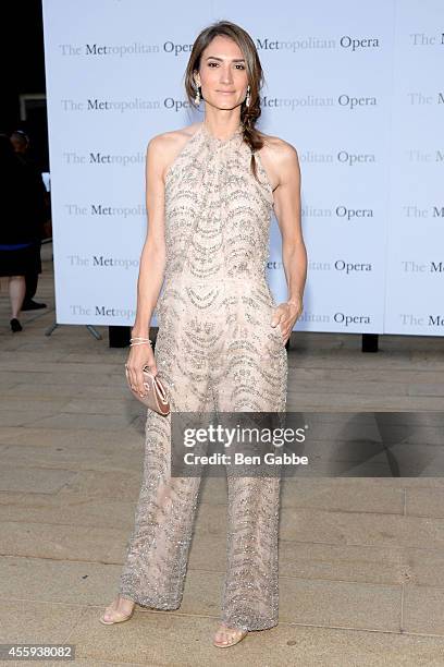 Socialite Zani Gugelmann attends the Metropolitan Opera Season Opening at The Metropolitan Opera House on September 22, 2014 in New York City.