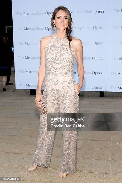 Socialite Zani Gugelmann attends the Metropolitan Opera Season Opening at The Metropolitan Opera House on September 22, 2014 in New York City.
