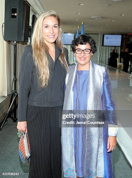 Executive Director of ITC Arancha Gonzalez and Creative Director of Malone Souliers Mary Alice Malone attend Women Empowering Women Luncheon And...