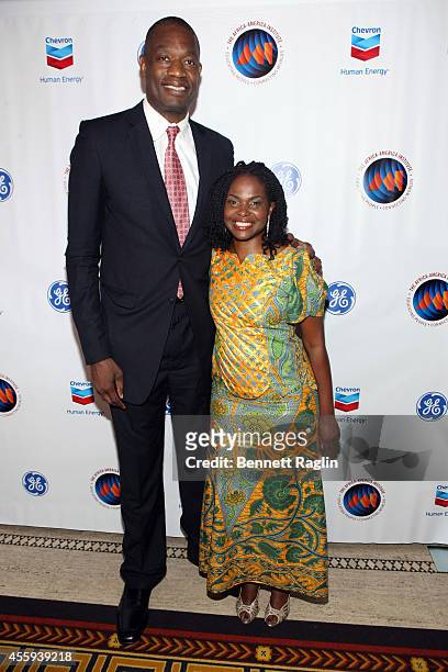 Former NBA star, humanitarian, and Chairman and President of the Dikembe Mutombo Foundation, Inc. Dikembe Mutombo and AAI President & CEO Amini...