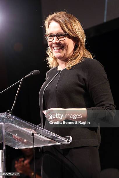 Dana J. Hyde speaks during the 30th Annual Awards Gala hosted by The Africa-America Institute at Gotham Hall on September 22, 2014 in New York City.