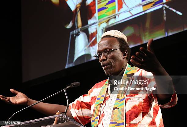 Reverend Petero Sabune speaks at the 30th Annual Awards Gala hosted by The Africa-America Institute at Gotham Hall on September 22, 2014 in New York...