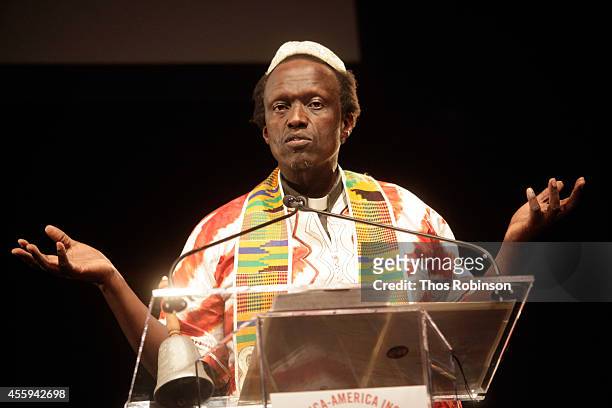 Reverend Petero Sabune speaks at the 30th Annual Awards Gala hosted by The Africa-America Institute at Gotham Hall on September 22, 2014 in New York...