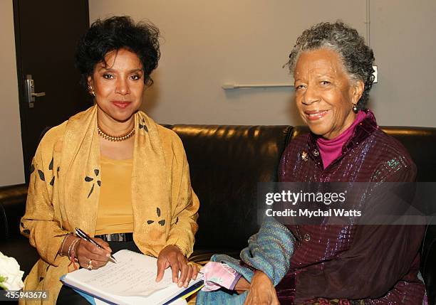 Actress Phylicia Rashad and Actress/Dancer Billie Allen at The League Of Profesional Theatre Women Presents: Billie Allen And Phylicia Rashad at The...