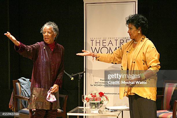 Actress/Dancer Billie Allen and Actress Phylicia Rashad at The League Of Profesional Theatre Women Presents: Billie Allen And Phylicia Rashad at The...