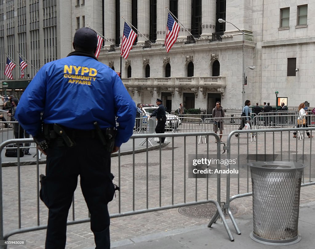 Protest of environmentalists in New York