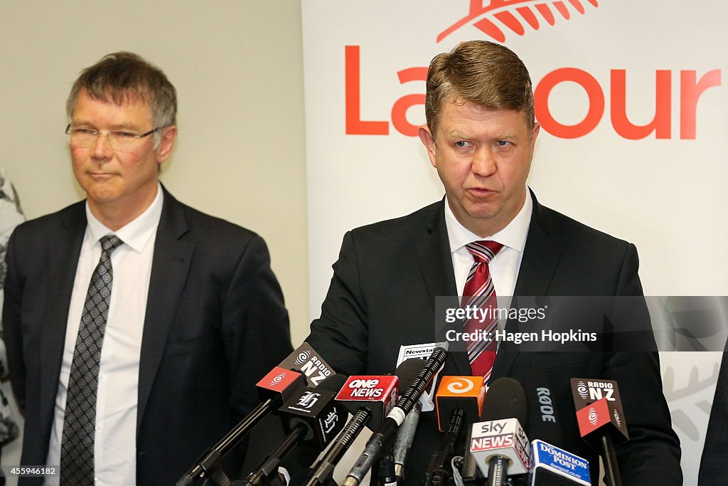 Labour Leader David Cunliffe Holds Pre-Caucus Press Conference