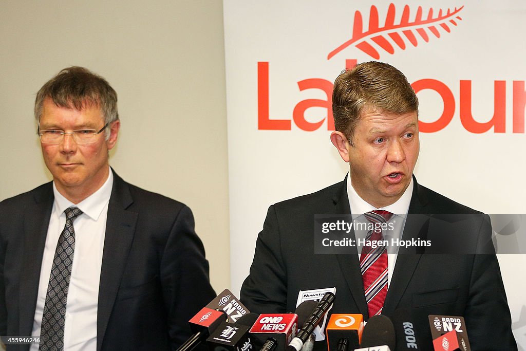 Labour Leader David Cunliffe Holds Pre-Caucus Press Conference