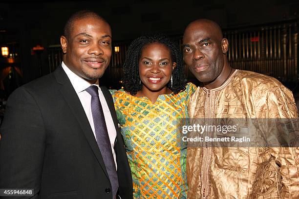 Guest, Amini Kajunju and Aziz Adetimirin, founder, president and publisher of The Network Journal attend the 30th Annual Awards Gala hosted by The...