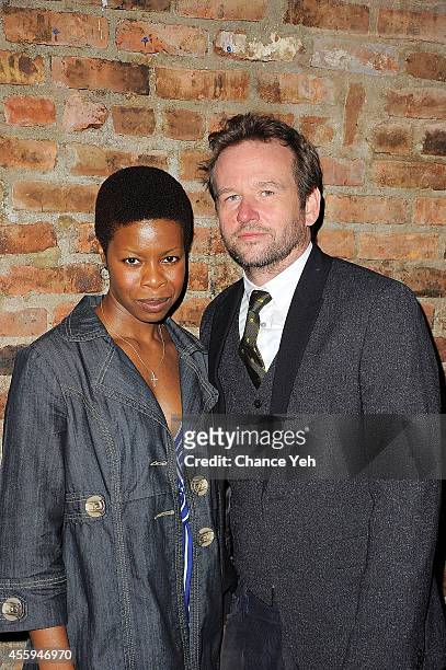 Roslyn Ruff and Dallas Roberts attend the opening night of "Scenes From A Marriage" at Phebe's Tavern & Grill on September 22, 2014 in New York City.