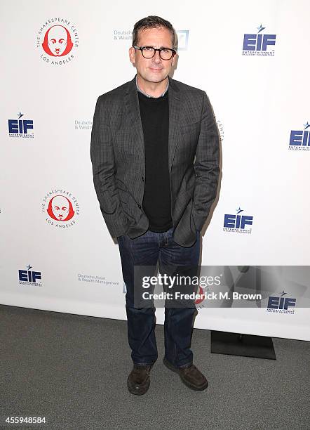 Actor Steve Carell attends the 24th Annual Simply Shakespeare at the Freud Playhouse, UCLA on September 22, 2014 in Westwood, California.