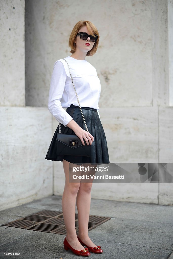 Street Style - Day 5 - Milan Fashion Week Womenswear Spring/Summer 2015