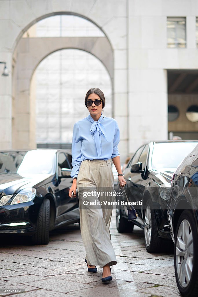 Street Style - Day 5 - Milan Fashion Week Womenswear Spring/Summer 2015