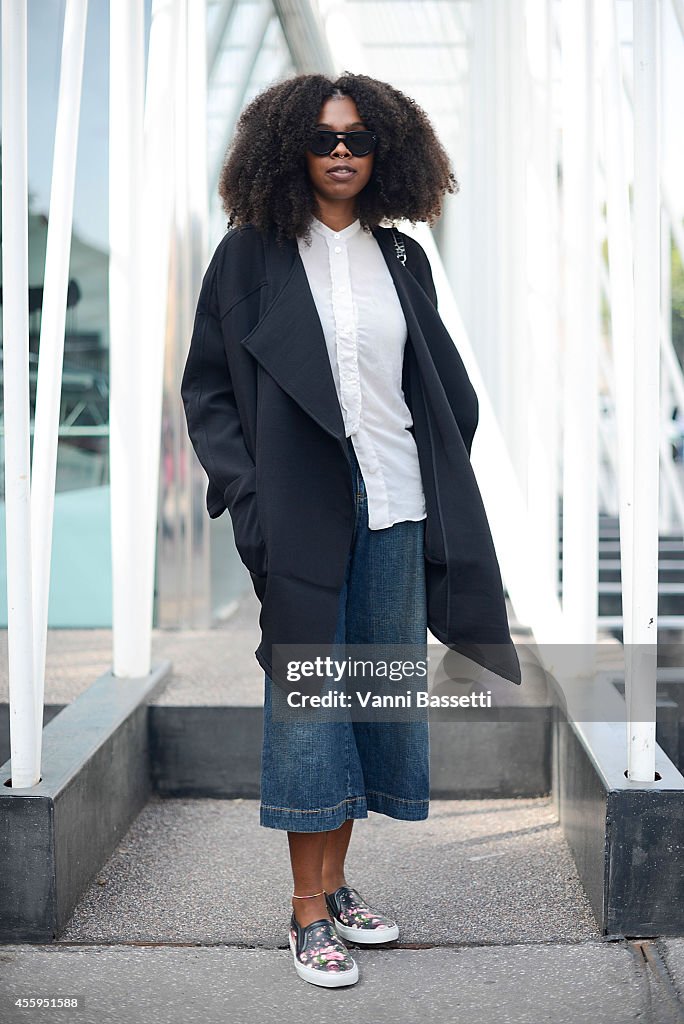 Street Style - Hair - Milan Fashion Week Womenswear Spring/Summer 2015