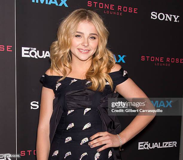 Actress Chloe Grace Moretz attends "The Equalizer" New York Screening at AMC Lincoln Square Theater on September 22, 2014 in New York City.