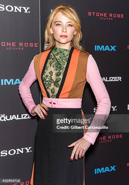 Actress Haley Bennett attends "The Equalizer" New York Screening at AMC Lincoln Square Theater on September 22, 2014 in New York City.