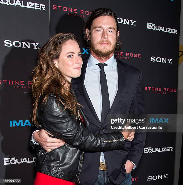 Actors Kaya Scodelario and Benjamin Walker attend "The Equalizer" New York Screening at AMC Lincoln Square Theater on September 22, 2014 in New York...