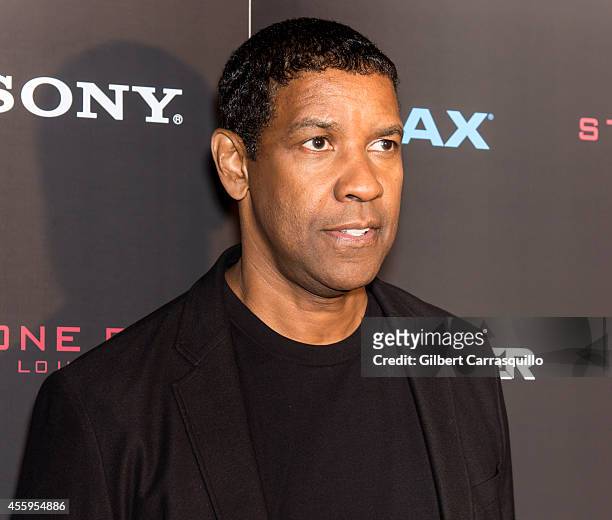 Actor Denzel Washington attends "The Equalizer" New York Screening at AMC Lincoln Square Theater on September 22, 2014 in New York City.