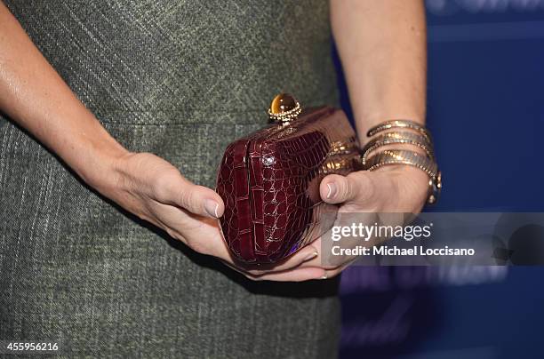 Handbag detail for Corinna zu Sayn-Wittgenstein as she attends the 8th Annual Clinton Global Citizen Awards at Sheraton Times Square on September 21,...