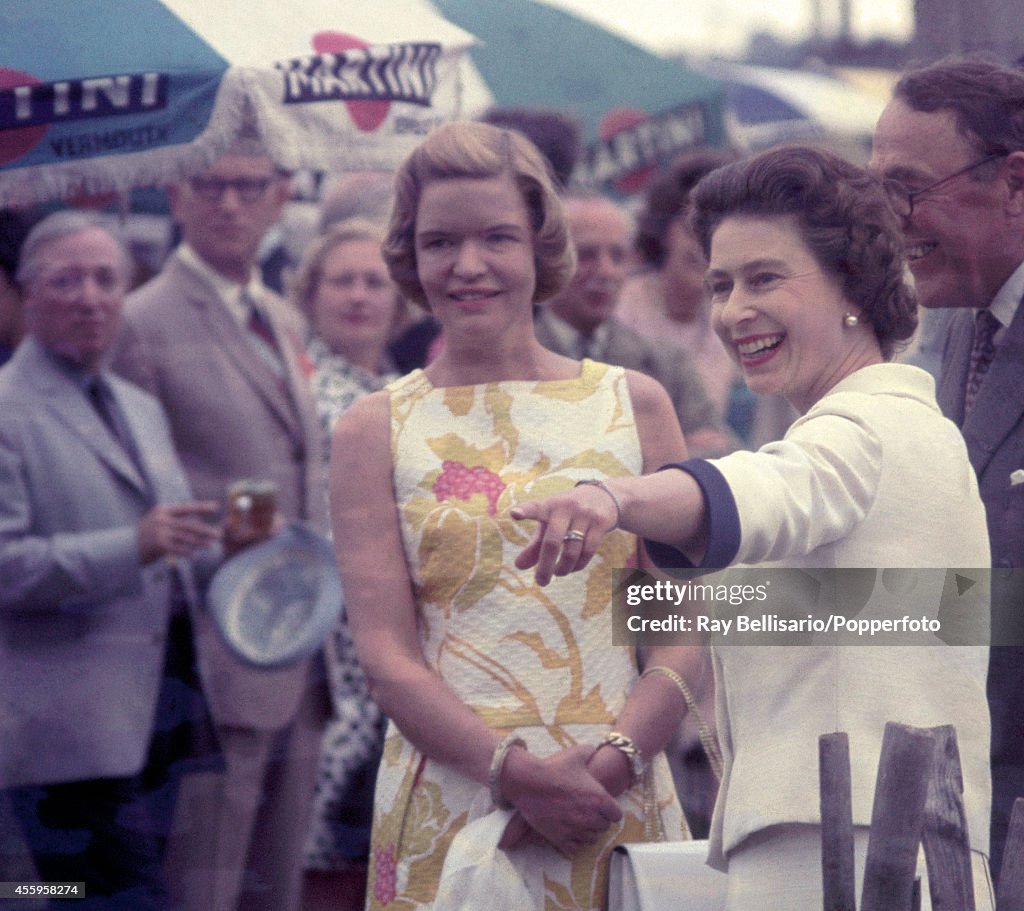 Queen Elizabeth II At A Polo Match