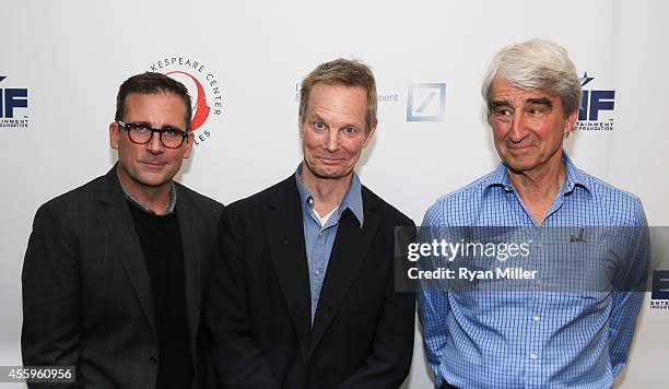 Actors Steve Carell, Bill Irwin and Sam Waterson arrive for The Shakespeare Center of Los Angeles' 24th Annual Simply Shakespeare performance of "As...