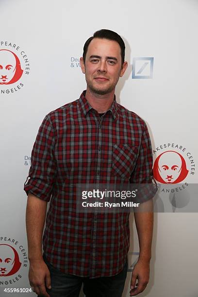 Actor Colin Hanks arrives for The Shakespeare Center of Los Angeles' 24th Annual Simply Shakespeare performance of "As You Like It" at the Freud...