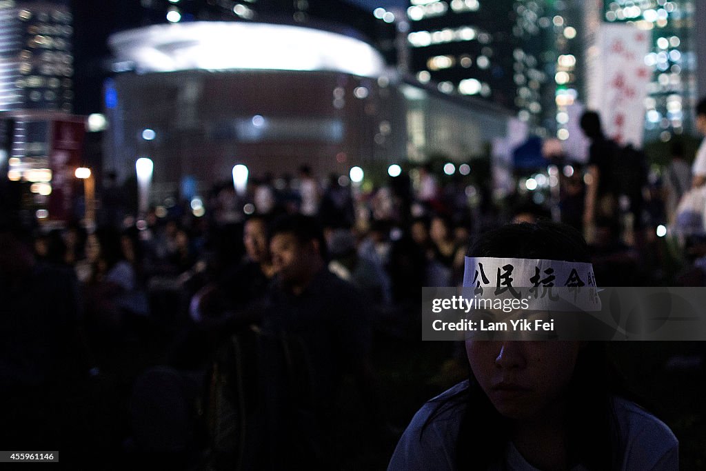 Hong Kong Students Stage Rally For Democracy