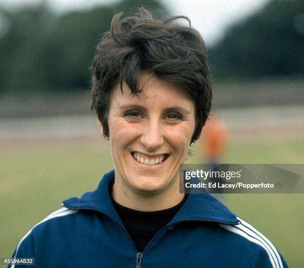 Dorothy Hyman of Great Britain at the Women's Amateur Athletics Association Championships, circa 1969.