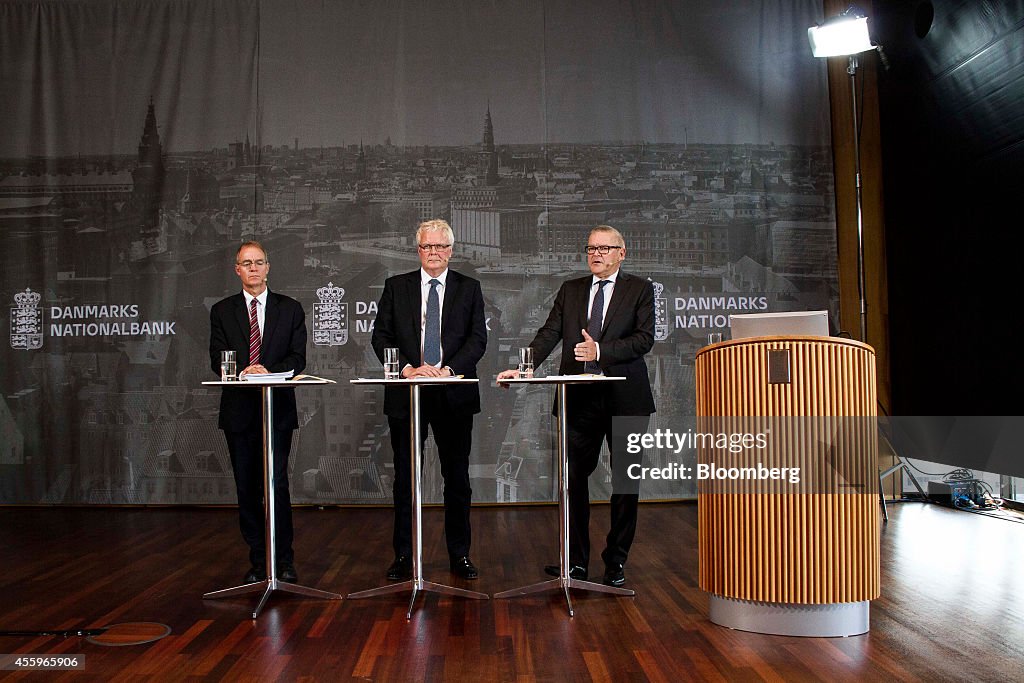 Denmark's Central Bank Governor Lars Rohde News Conference